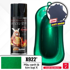 COMBO Sơn SAMURAI màu nâu kim loại X - X922 gồm 4 chai đủ quy trình độ bền cao (Lót - Nền 109A - Màu X922 - Bóng )