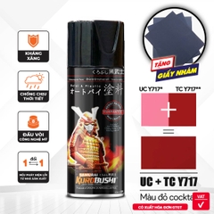 Sơn xịt Samurai Kurobushi -  MÀU ĐỎ COCKTAIL Suzuki UC+TCY717 (400ml)