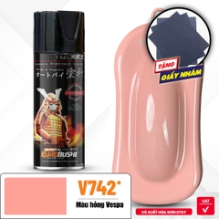 Sơn xịt Samurai Kurobushi - MÀU HỒNG VESPA V742* (400ml)