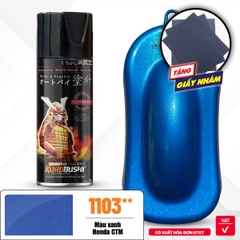 Sơn xịt Samurai Kurobushi - MÀU XANH KIM LOẠI 1103 (400ml)