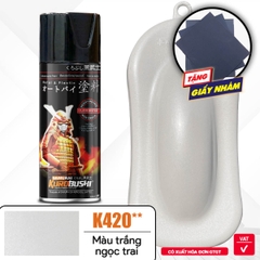 Sơn xịt Samurai Kurobushi - MÀU TRẮNG NGỌC TRAI K420 (400ml)