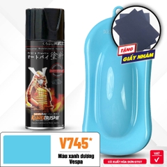 Sơn xịt Samurai Kurobushi - MÀU XANH DƯƠNG VESPA V745* (400ml)