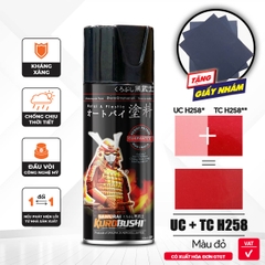 Sơn Samurai  -  MÀU ĐỎ Honda UC+ TCH258 (400ml)