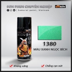 COMBO Sơn Samurai màu 1380 gồm 4 chai đủ quy trình độ bền cao (Lót  – Nền 124 - Màu 1380 - Bóng )