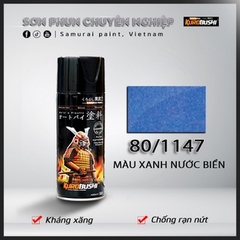 COMBO Sơn Samurai màu 1147 gồm 4 chai đủ quy trình độ bền cao (Lót – Nền 124 - Màu 1147 - Bóng)