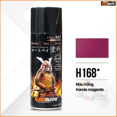 Sơn xịt Samurai Kurobushi - màu hồng honda magenta H168 (400 ml)