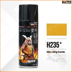 COMBO Sơn Samurai màu vàng đồng H235 gồm 4 chai đủ quy trình độ bền cao,đẹp (Lót - Nền 124 - Màu H235  - Bóng )