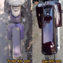 COMBO Sơn xịt Samurai Kurobushi - MÀU TÍM DREAM Honda UC+ TC H611 (400ml)