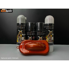 Sơn xịt Samurai Kurobushi -  MÀU CAM ĐỎ Kawasaki UC+ TC K228 (400ml)