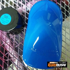 COMBO Sơn Samurai MÀU XANH DƯƠNG HUỲNH QUANG 58 gồm 4 chai đủ quy trình  (Lót  – Nền UC1002- Màu 58 - Bóng)