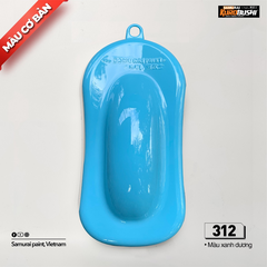 COMBO Sơn Samurai màu xanh da trời 312 gồm 4 chai đủ quy trình độ bền cao (Lót  – Nền 102 - Màu 312 - Bóng )