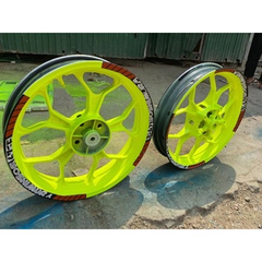 COMBO Sơn Samurai màu vàng huỳnh quang 56 gồm 4 chai đủ quy trình  (Lót– Nền UC1002- Màu 56 - Bóng )