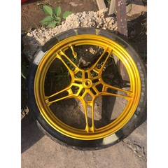 COMBO Sơn Samurai màu vàng Honda 1102 gồm 4 chai đủ quy trình độ bền cao (Lót  – Nền 124 - Màu 1102 - Bóng )