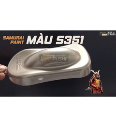 COMBO Sơn Samurai màu vàng đồng S351 gồm 4 chai đủ quy trình độ bền cao (Lót  – Nền 124 - Màu S351 - Bóng )