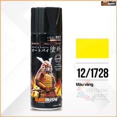 COMBO Sơn Samurai màu 1728 gồm 4 chai đủ quy trình độ bền cao (Lót  – Nền 102 - Màu 1728 - Bóng )