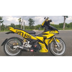 COMBO Sơn Samurai màu 1728 gồm 4 chai đủ quy trình độ bền cao (Lót  – Nền 102 - Màu 1728 - Bóng )