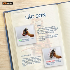 COMBO Sơn Samurai MÀU XANH BĂNG GIÁ H198 gồm 4 chai đủ quy trình độ bền cao (Lót - Nền 124 - Màu H198  - Bóng )