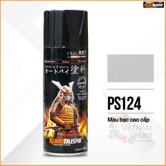 COMBO Sơn Samurai MÀU BẠC CAO CẤP PS124 gồm 3 chai đủ quy trình độ bền cao (Lót  – màu bạc PS124 - Bóng )