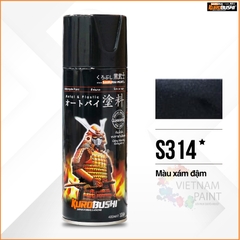 Sơn xịt Samurai Kurobushi - MÀU XÁM ĐẬM Suzuki S314 (400ml)