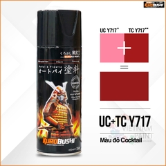 Sơn xịt Samurai Kurobushi -  MÀU ĐỎ COCKTAIL Suzuki UC+TCY717 (400ml)