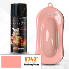 Sơn xịt Samurai Kurobushi - MÀU HỒNG VESPA V742* (400ml)