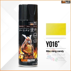 COMBO Sơn Samurai  màu vàng candy Y016 gồm 5 chai đủ quy trình (Lót  -Nền 124 -Màu bạc 1701- Màu Y016 - Bóng )