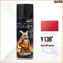 Sơn xịt Samurai Kurobushi - MÀU ĐỎ CANDY Yamaha Y138 (400ml)