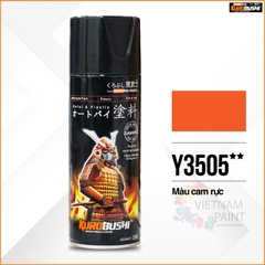 Sơn xịt Samurai Kurobushi - MÀU MÀU CAM RỰC Yamaha Y3505 (400ml)
