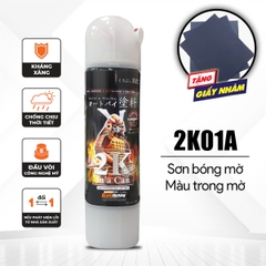Sơn xịt Samurai Kurobushi - MÀU TRONG MỜ 2K01A (400ml)