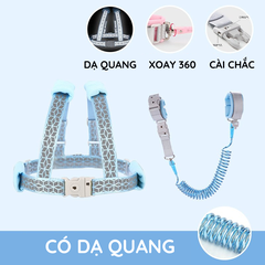 SET Áo Quai Chống Lạc Kèm Dây Đeo Tay 2M Chắc Chắn Cho Bé