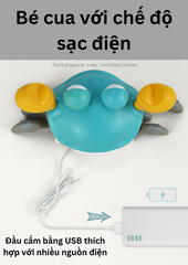 Đồ Chơi Cho Bé Con Cua Cảm Biến Biết Tự Động Chạy Trốn, Có Đèn Và Nhạc Vui Nhộn