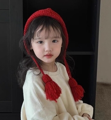 Mũ Nón Len Dệt Kim Cô Bé Bán Diêm Đáng Yêu Giữ Ấm Cho Bé