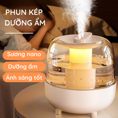 Máy Phun Sương Tạo Độ Ẩm Dung Tích Lớn Có Đèn