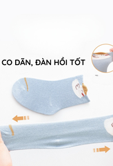 Tất Vớ Trơn Hoạt Hình Đáng Yêu Giữ Ấm Chân Cho Bé