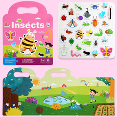 Đồ Chơi Giáo Dục STICKER Nhãn Dán Nhiều Chủ Đề Có Thể Tái Sử Dụng
