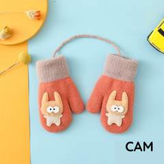 Bao Tay 3D Có Dây Lấp Lánh Nhiều Màu Giữ Ấm Tay Cho Bé