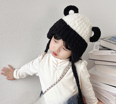 Nón Len Trùm Đầu Hình Thú Có Dây Giữ Ấm Dành Cho Bé 2 - 6 Tuổi