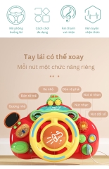 Đồ Chơi Mô Phỏng Vô Lăng Xe Ôtô Có Nhạc Và Đèn Vui Nhộn Kích Thích Sự Phát Triển Cho Bé