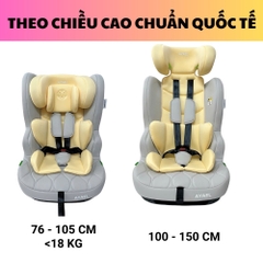 Ghế Ngồi Ô Tô Cho Bé AYAEL ISOFIX An Toàn, Chuẩn Quốc Tế R129 (1–10 Tuổi)