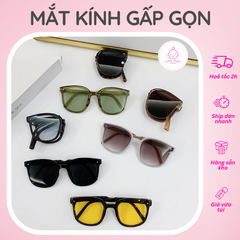 Mắt Kính Chống Tia UV Mẫu Vuông Dễ Dàng Gấp Gọn Cho Bé