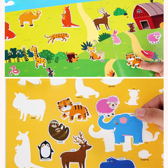Đồ Chơi Giáo Dục STICKER Nhãn Dán Nhiều Chủ Đề Có Thể Tái Sử Dụng