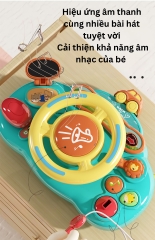 Đồ Chơi Mô Phỏng Vô Lăng Xe Ôtô Có Nhạc Và Đèn Vui Nhộn Kích Thích Sự Phát Triển Cho Bé