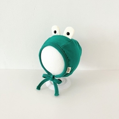 NÓN COTTON MẮT ẾCH CÓ DÂY ĐEO DỄ THƯƠNG CHO BÉ