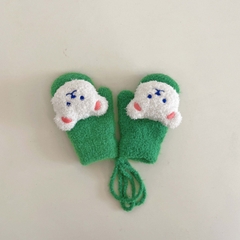 Bao Tay Lông Cừu 3D Hình Gấu Xoăn Nhiều Màu Đáng Yêu Cho Bé 1 - 4 Tuổi