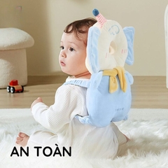 Gối Bảo Vệ Đầu Và Lưng Chống Ngã Thoáng Khí An Toàn Cho Bé