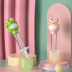 Dụng Cụ Ống Bón Thuốc Nhỏ Giọt Hình Ếch Silicone Chống Sặc