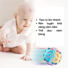 Đồ Chơi Quả Cầu Bóng Silicone Mềm An Toàn Rèn Luyện Thể Thao Cho Bé Có Thể Trụng Sôi