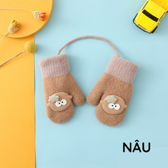 Bao Tay 3D Có Dây Lấp Lánh Nhiều Màu Giữ Ấm Tay Cho Bé