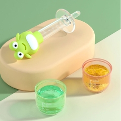Dụng Cụ Ống Bón Thuốc Nhỏ Giọt Hình Ếch Silicone Chống Sặc