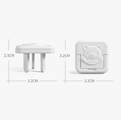 Nút Che Ổ Điện Khóa Xoay Set 6 Cái Bảo Vệ An Toàn Cho Bé